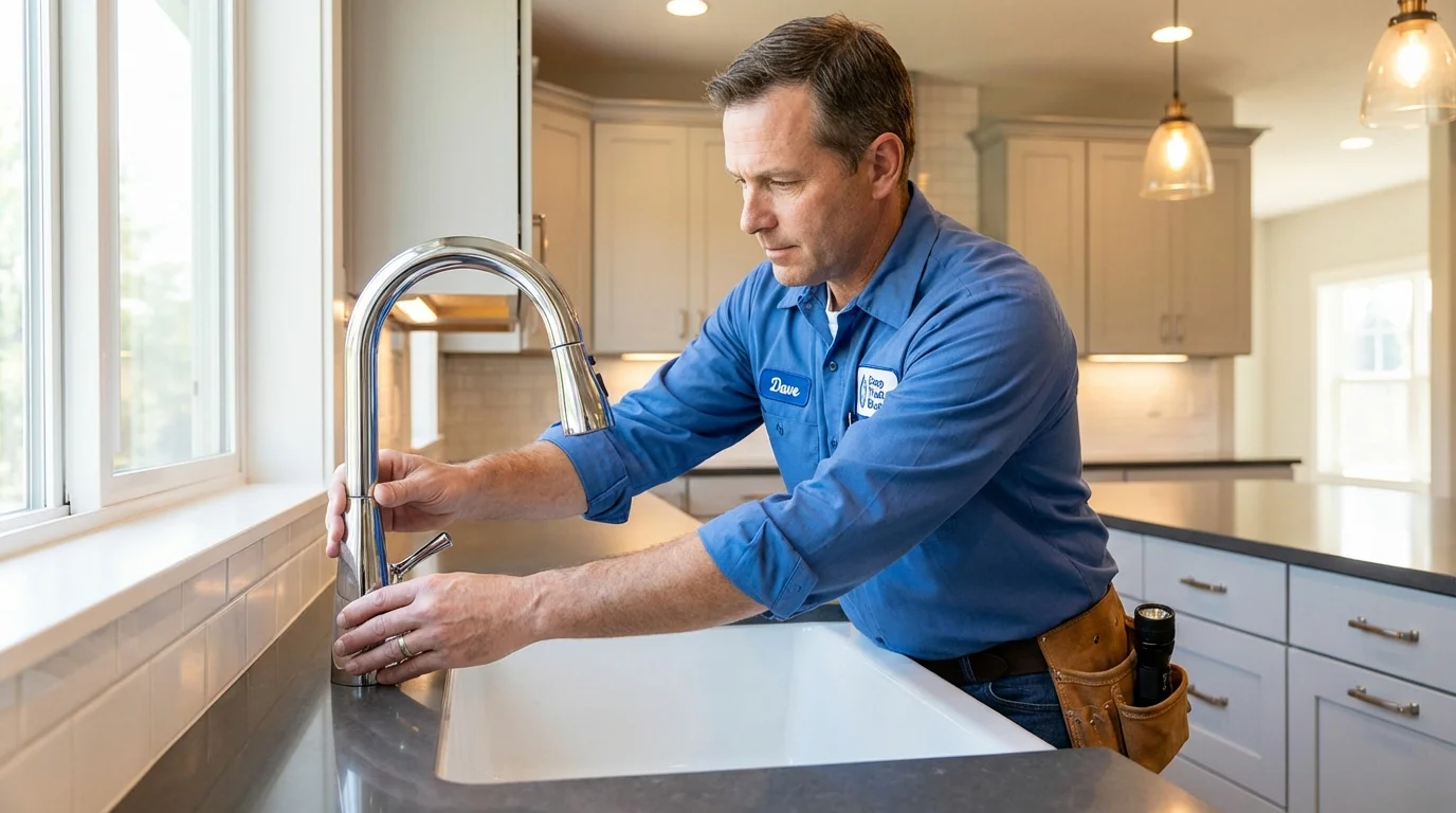 Kitchen faucet installation by Johns Plumbing LLC in Zolfo Springs